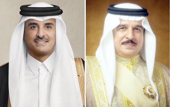 جلالة الملك المعظم يعزي سمو أمير دولة قطر الشقيقة في وفاة سمو الأمير الوالد الشيخ حمد بن خليفة آل ثاني