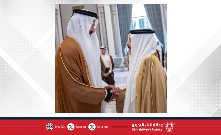 جلالة الملك المعظم يقدم التعازي والمواساة إلى سمو أمير دولة قطر بوفاة صاحب السمو الأمير الوالد الشيخ حمد بن خليفة آل ثاني رحمه الله
